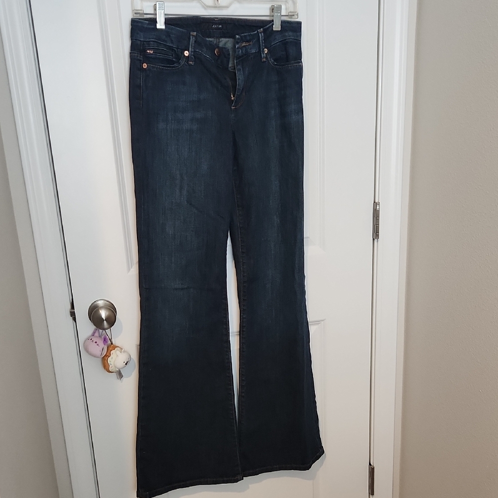 Joe's Jeans Dark Blue Wide-Leg Flare Jeans
